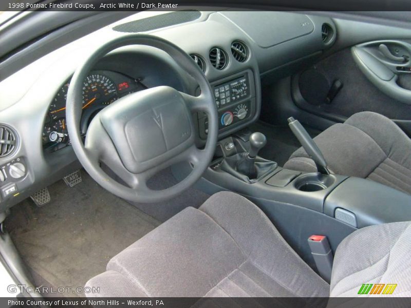 Arctic White / Dark Pewter 1998 Pontiac Firebird Coupe