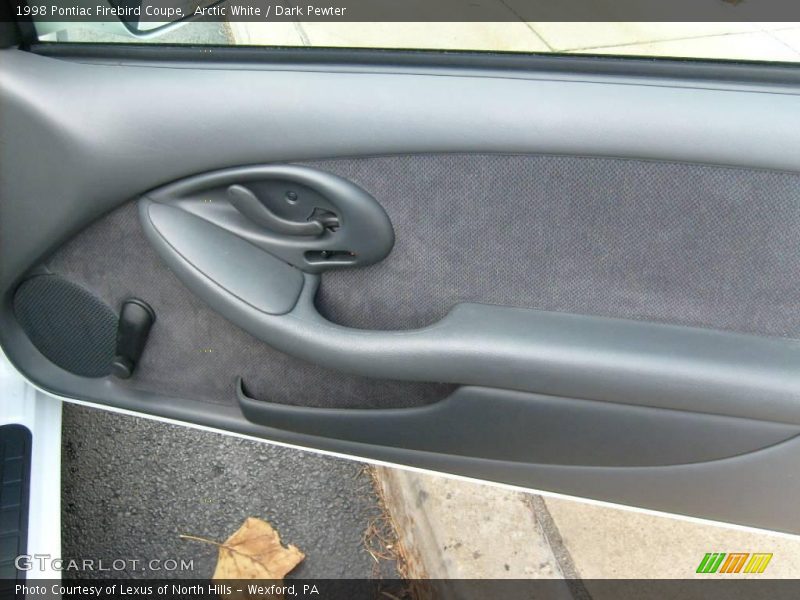 Arctic White / Dark Pewter 1998 Pontiac Firebird Coupe