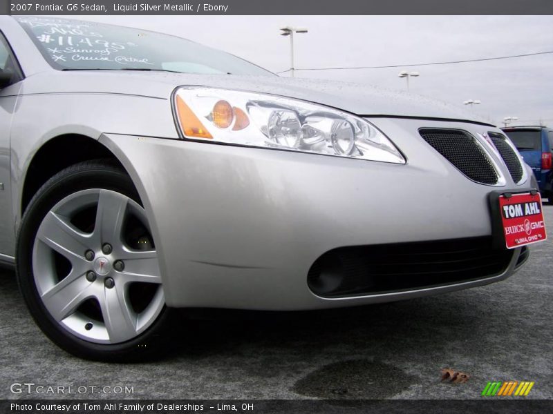 Liquid Silver Metallic / Ebony 2007 Pontiac G6 Sedan