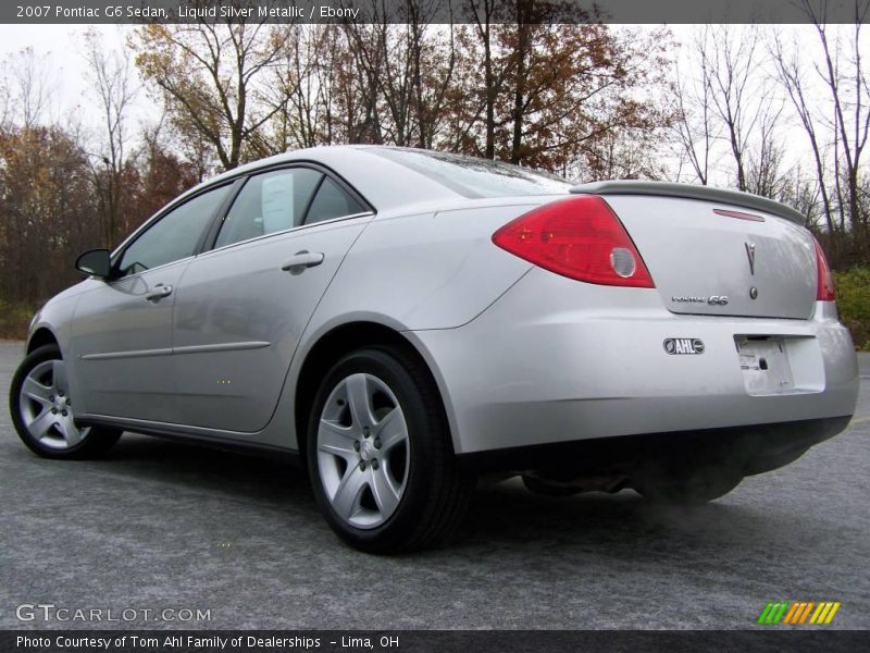 Liquid Silver Metallic / Ebony 2007 Pontiac G6 Sedan