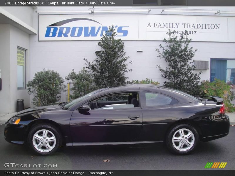 Brilliant Black / Dark Slate Gray 2005 Dodge Stratus SXT Coupe