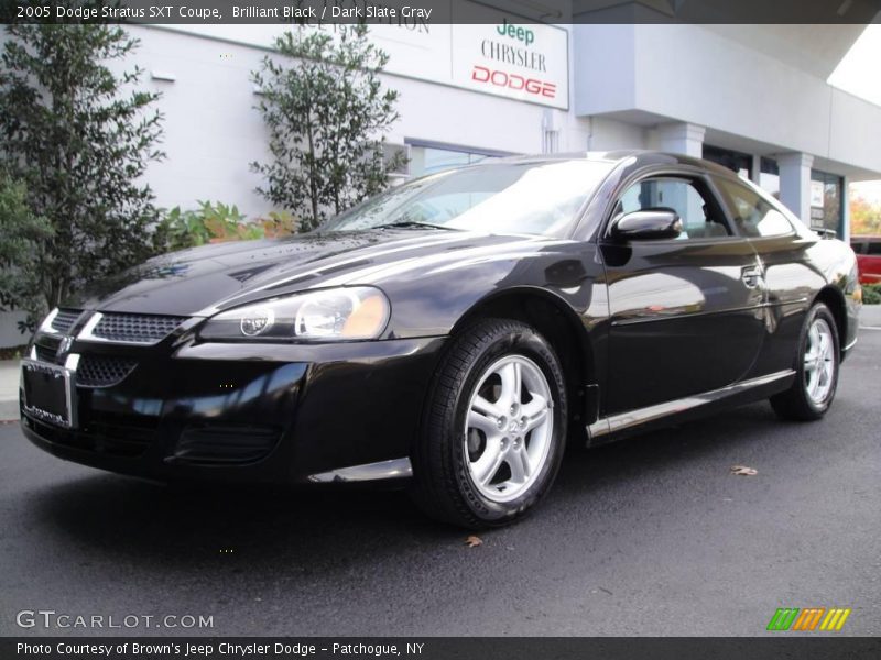 Brilliant Black / Dark Slate Gray 2005 Dodge Stratus SXT Coupe