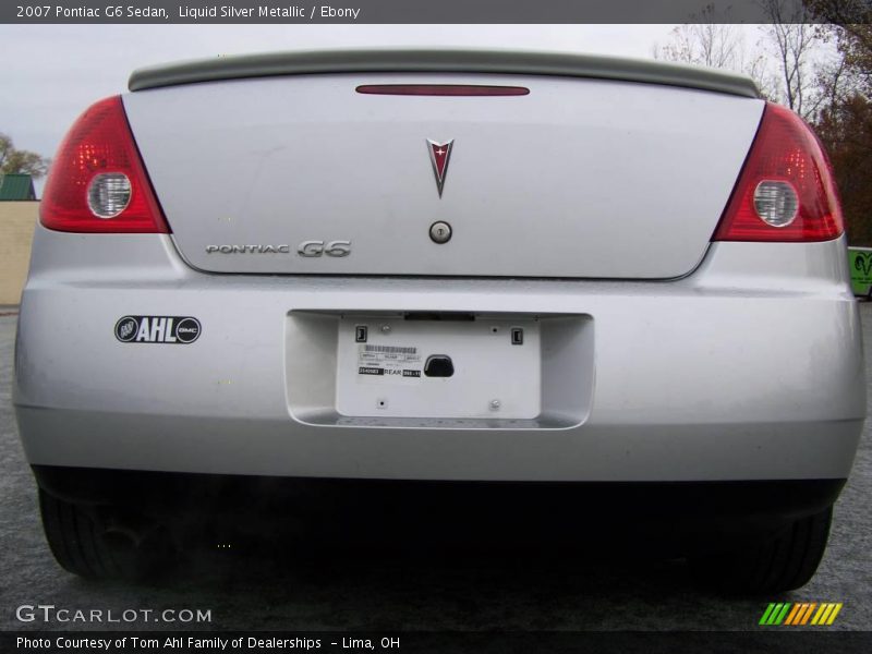 Liquid Silver Metallic / Ebony 2007 Pontiac G6 Sedan