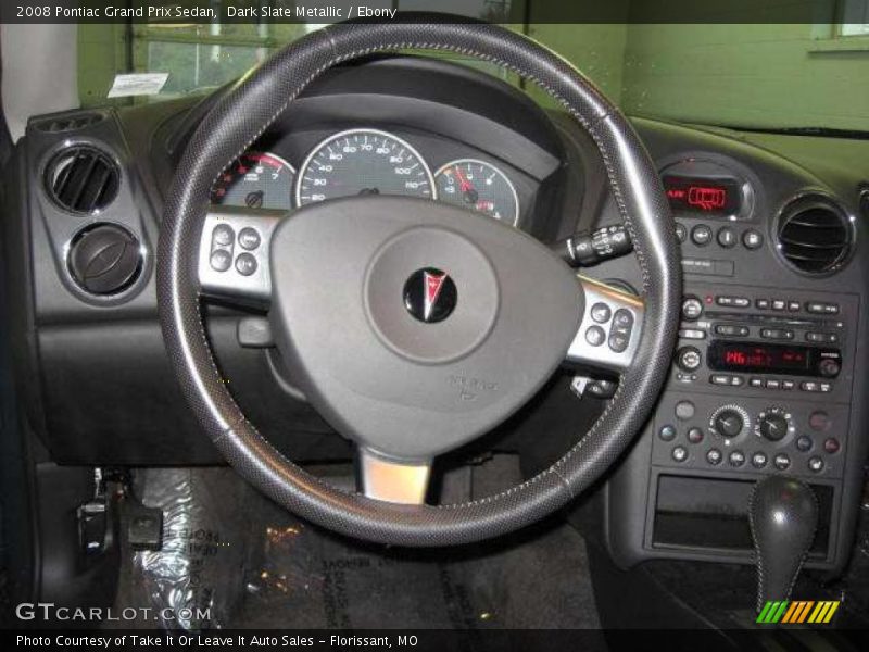 Dark Slate Metallic / Ebony 2008 Pontiac Grand Prix Sedan