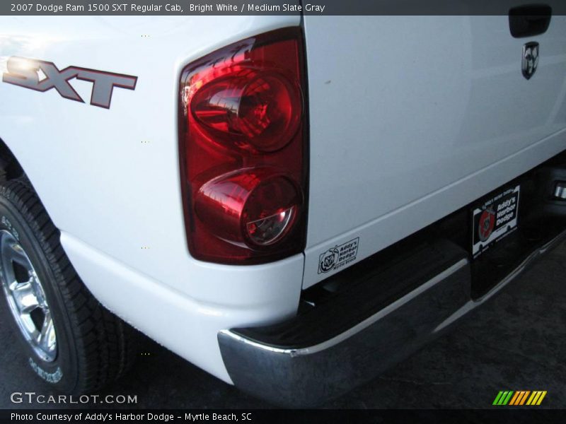 Bright White / Medium Slate Gray 2007 Dodge Ram 1500 SXT Regular Cab