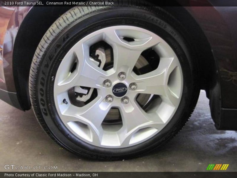 Cinnamon Red Metallic / Charcoal Black 2010 Ford Taurus SEL