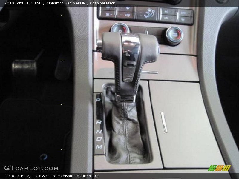 Cinnamon Red Metallic / Charcoal Black 2010 Ford Taurus SEL