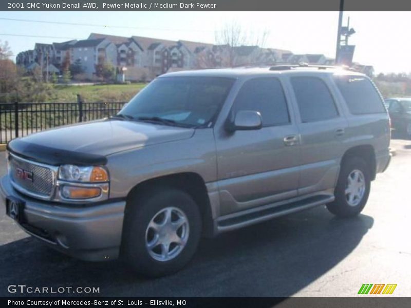 Pewter Metallic / Medium Dark Pewter 2001 GMC Yukon Denali AWD