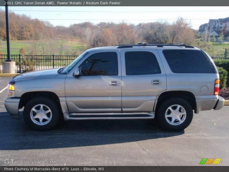 Pewter Metallic / Medium Dark Pewter 2001 GMC Yukon Denali AWD