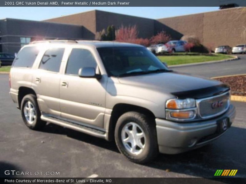 Pewter Metallic / Medium Dark Pewter 2001 GMC Yukon Denali AWD
