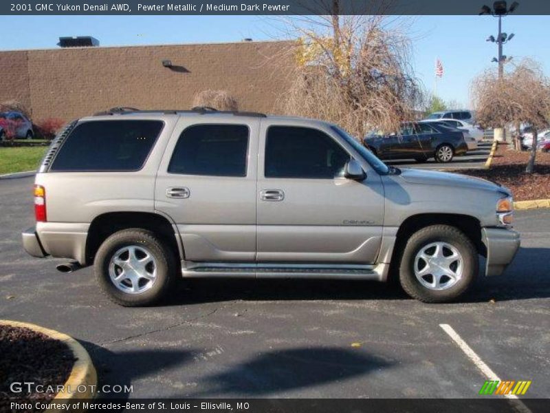 Pewter Metallic / Medium Dark Pewter 2001 GMC Yukon Denali AWD