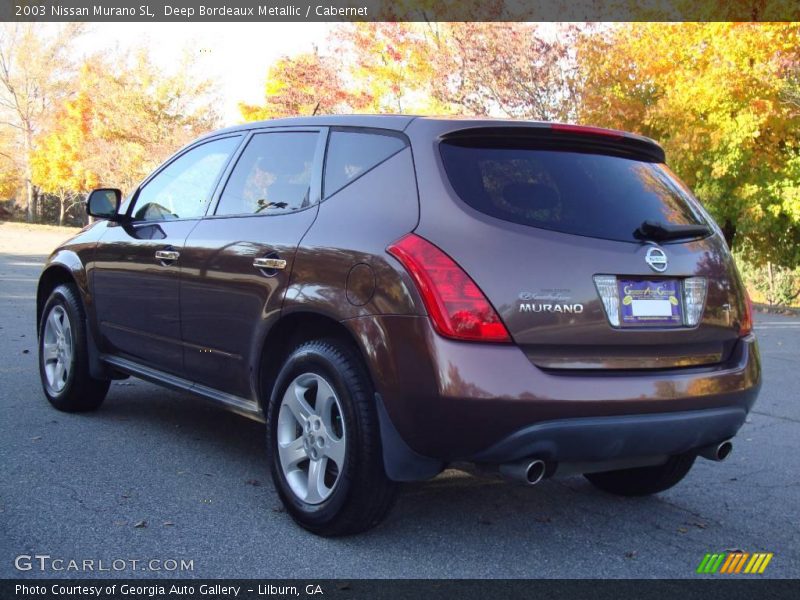 Deep Bordeaux Metallic / Cabernet 2003 Nissan Murano SL