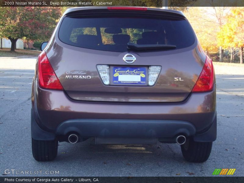 Deep Bordeaux Metallic / Cabernet 2003 Nissan Murano SL