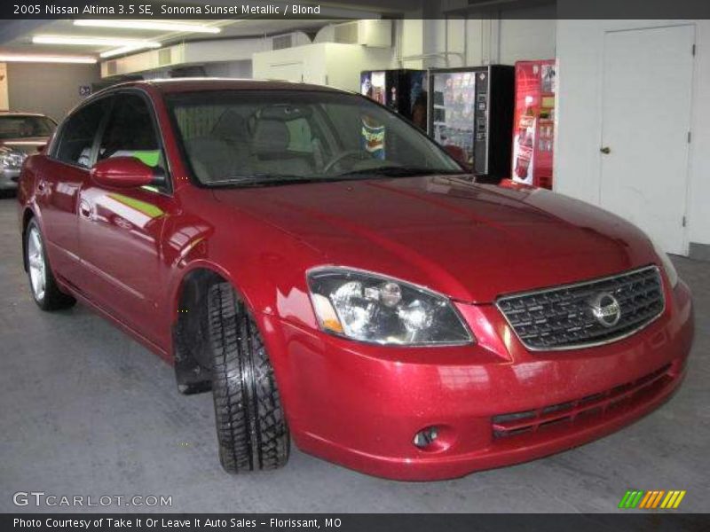 Sonoma Sunset Metallic / Blond 2005 Nissan Altima 3.5 SE