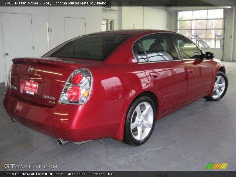 Sonoma Sunset Metallic / Blond 2005 Nissan Altima 3.5 SE