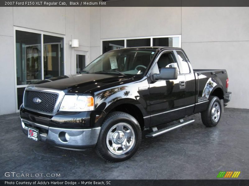 Black / Medium Flint 2007 Ford F150 XLT Regular Cab