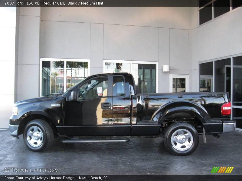 Black / Medium Flint 2007 Ford F150 XLT Regular Cab