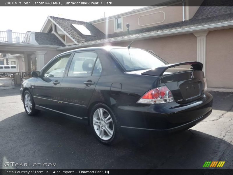 Labrador Black Pearl / Black 2004 Mitsubishi Lancer RALLIART