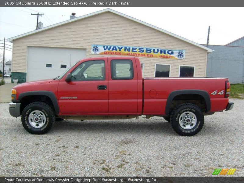 Fire Red / Dark Pewter 2005 GMC Sierra 2500HD Extended Cab 4x4