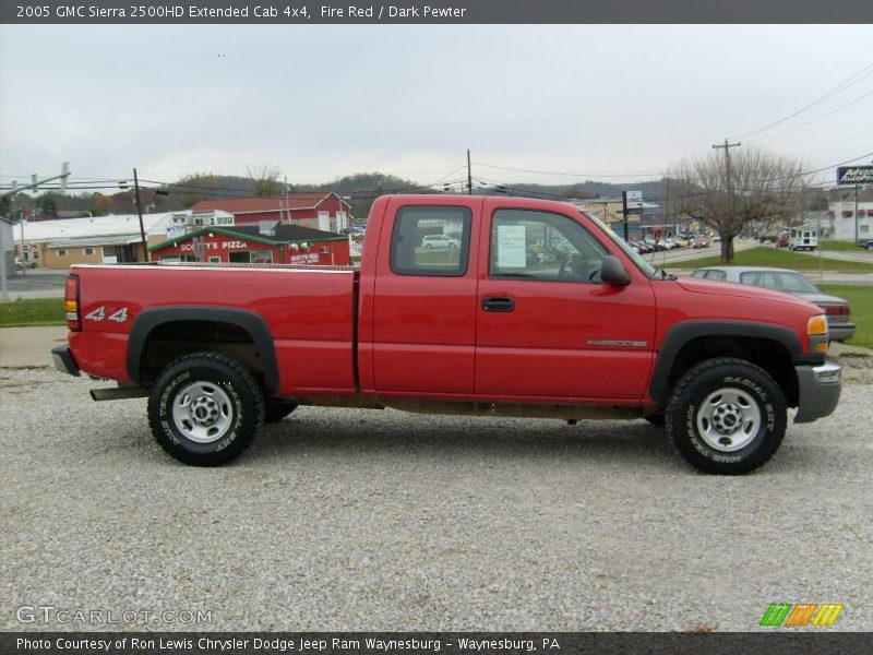 Fire Red / Dark Pewter 2005 GMC Sierra 2500HD Extended Cab 4x4