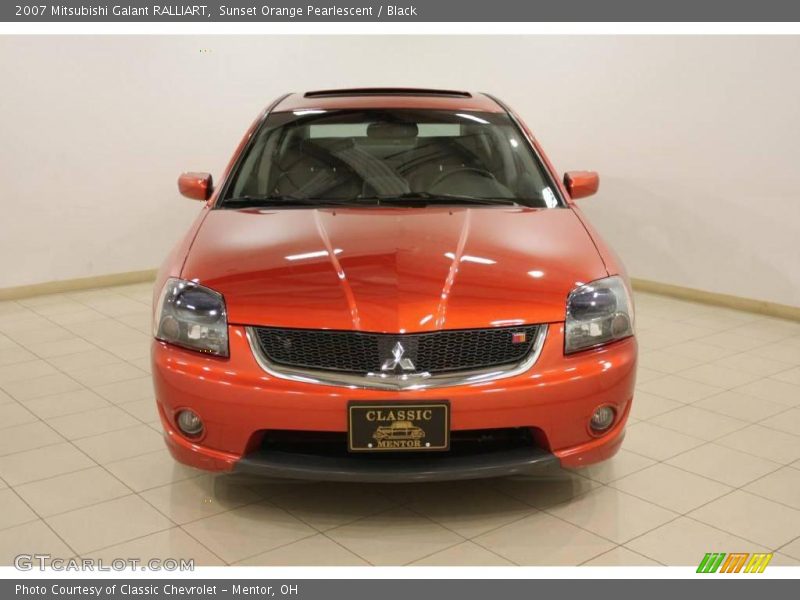 Sunset Orange Pearlescent / Black 2007 Mitsubishi Galant RALLIART