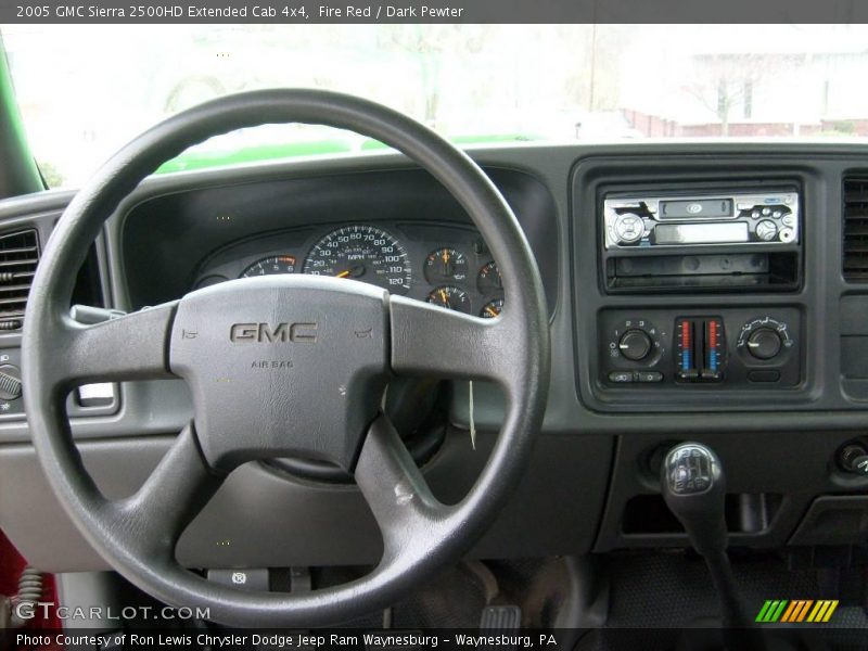 Fire Red / Dark Pewter 2005 GMC Sierra 2500HD Extended Cab 4x4