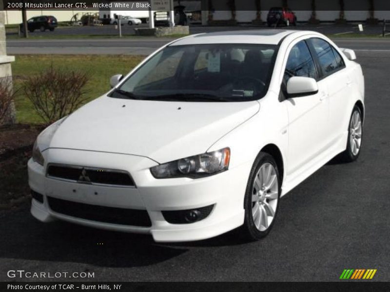 Wicked White / Black 2008 Mitsubishi Lancer GTS