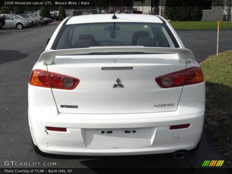 Wicked White / Black 2008 Mitsubishi Lancer GTS