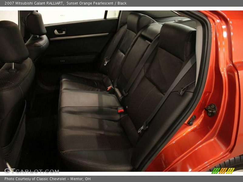 Sunset Orange Pearlescent / Black 2007 Mitsubishi Galant RALLIART