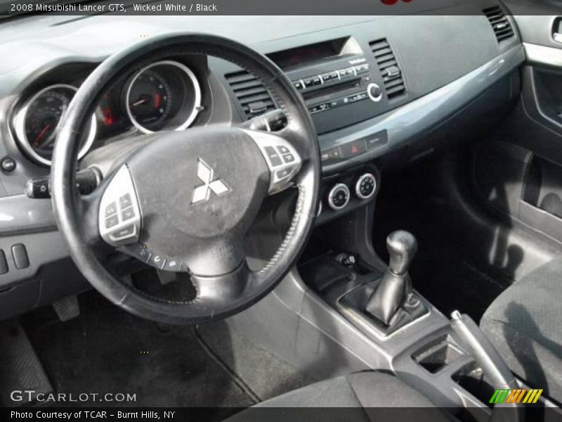 Wicked White / Black 2008 Mitsubishi Lancer GTS