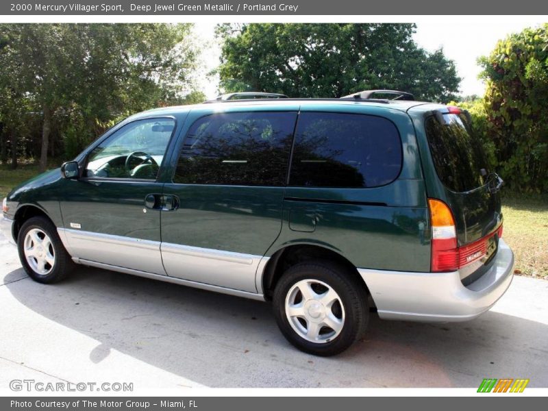 Deep Jewel Green Metallic / Portland Grey 2000 Mercury Villager Sport
