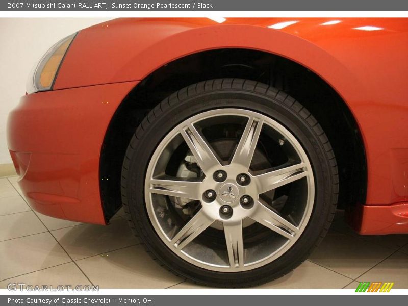 Sunset Orange Pearlescent / Black 2007 Mitsubishi Galant RALLIART