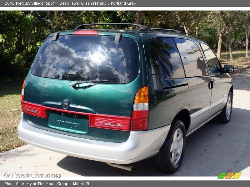 Deep Jewel Green Metallic / Portland Grey 2000 Mercury Villager Sport