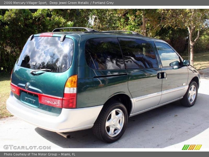 Deep Jewel Green Metallic / Portland Grey 2000 Mercury Villager Sport