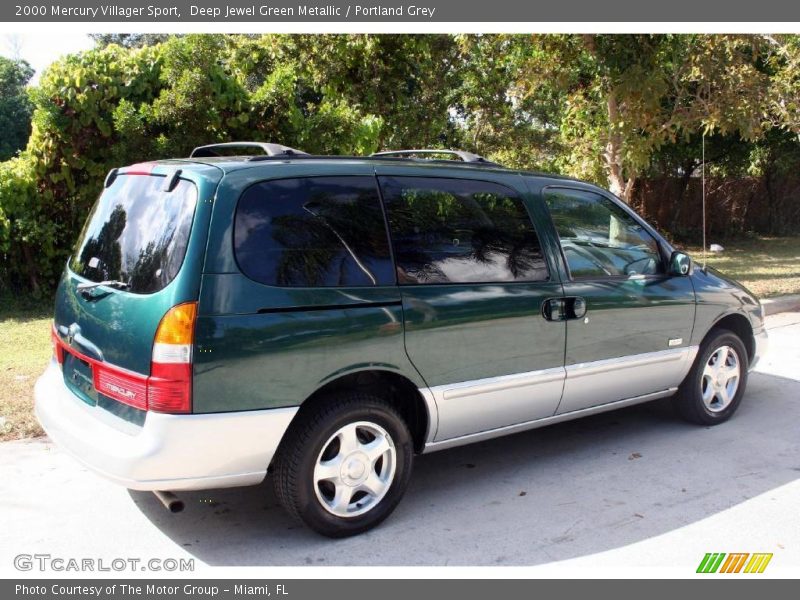 Deep Jewel Green Metallic / Portland Grey 2000 Mercury Villager Sport