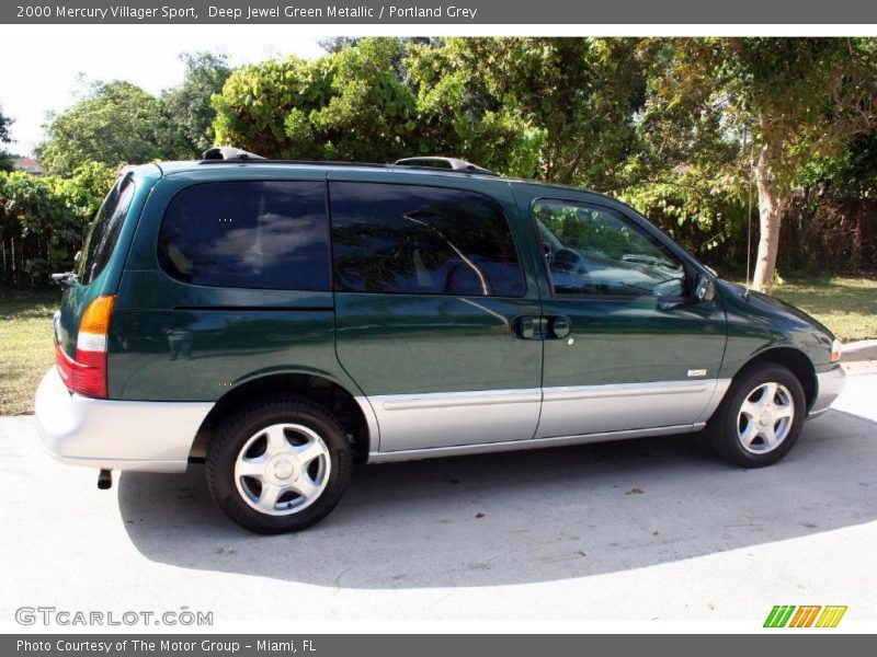 Deep Jewel Green Metallic / Portland Grey 2000 Mercury Villager Sport