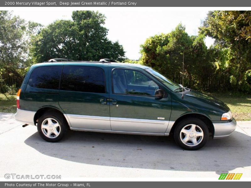 Deep Jewel Green Metallic / Portland Grey 2000 Mercury Villager Sport