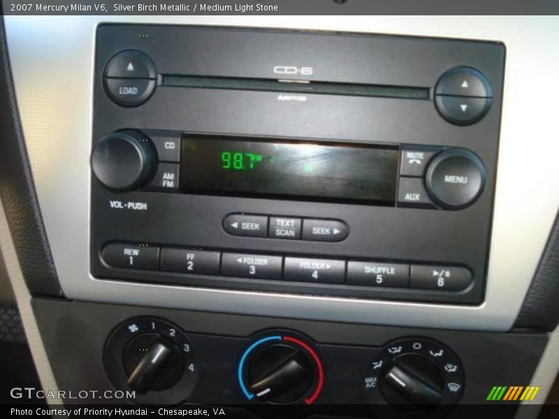 Silver Birch Metallic / Medium Light Stone 2007 Mercury Milan V6