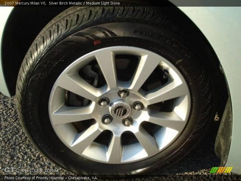 Silver Birch Metallic / Medium Light Stone 2007 Mercury Milan V6