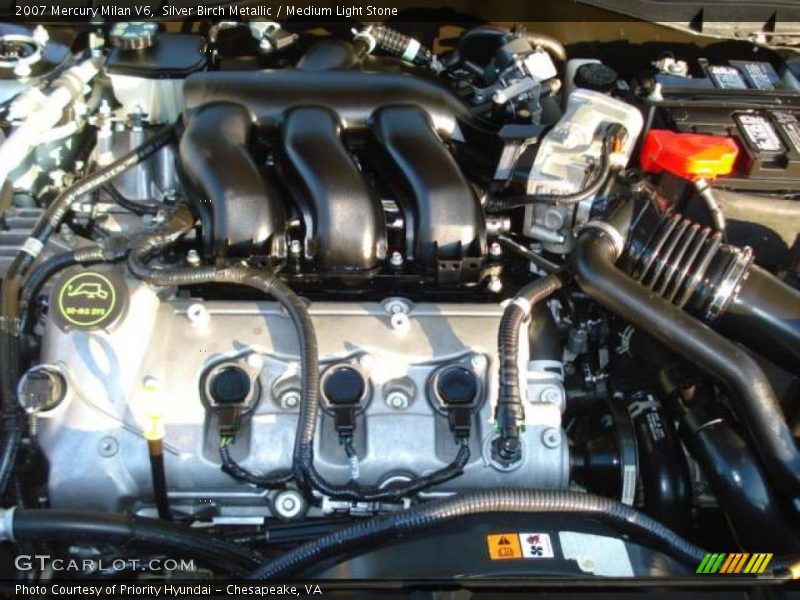 Silver Birch Metallic / Medium Light Stone 2007 Mercury Milan V6