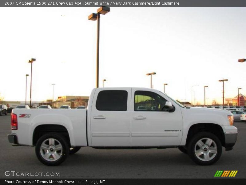 Summit White / Very Dark Cashmere/Light Cashmere 2007 GMC Sierra 1500 Z71 Crew Cab 4x4