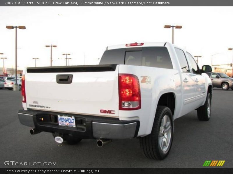 Summit White / Very Dark Cashmere/Light Cashmere 2007 GMC Sierra 1500 Z71 Crew Cab 4x4