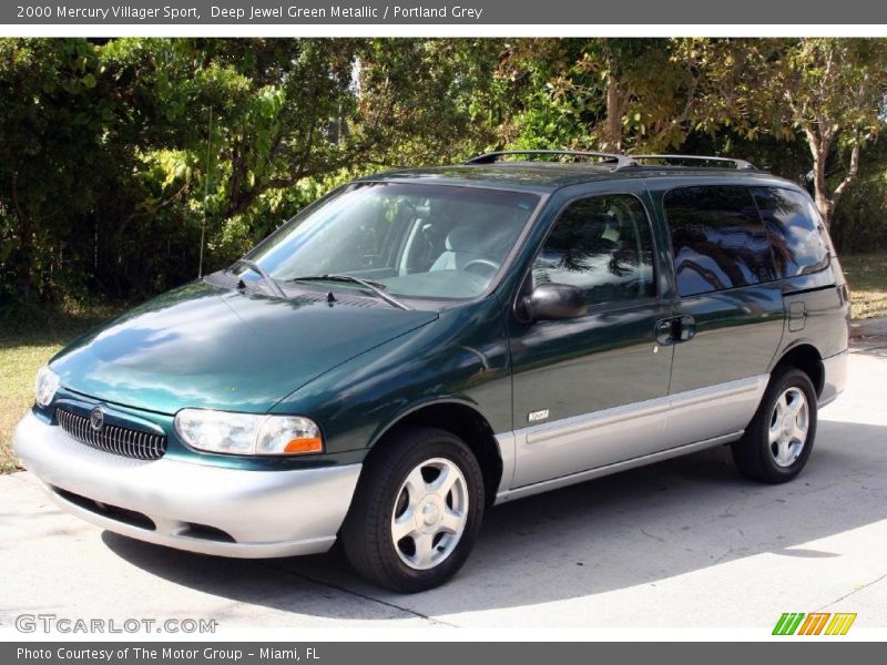Deep Jewel Green Metallic / Portland Grey 2000 Mercury Villager Sport