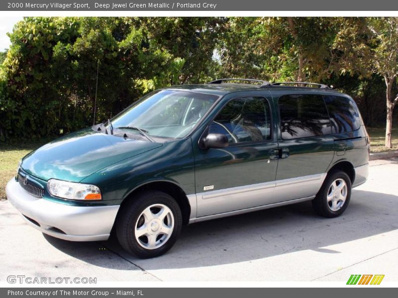 Deep Jewel Green Metallic / Portland Grey 2000 Mercury Villager Sport