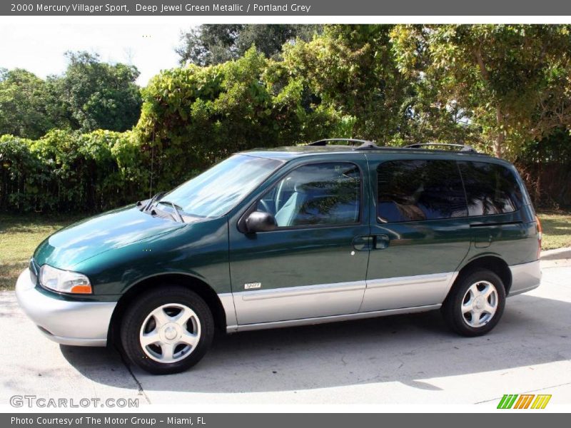 Deep Jewel Green Metallic / Portland Grey 2000 Mercury Villager Sport