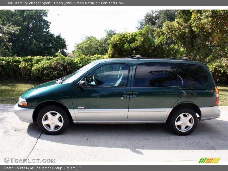 Deep Jewel Green Metallic / Portland Grey 2000 Mercury Villager Sport