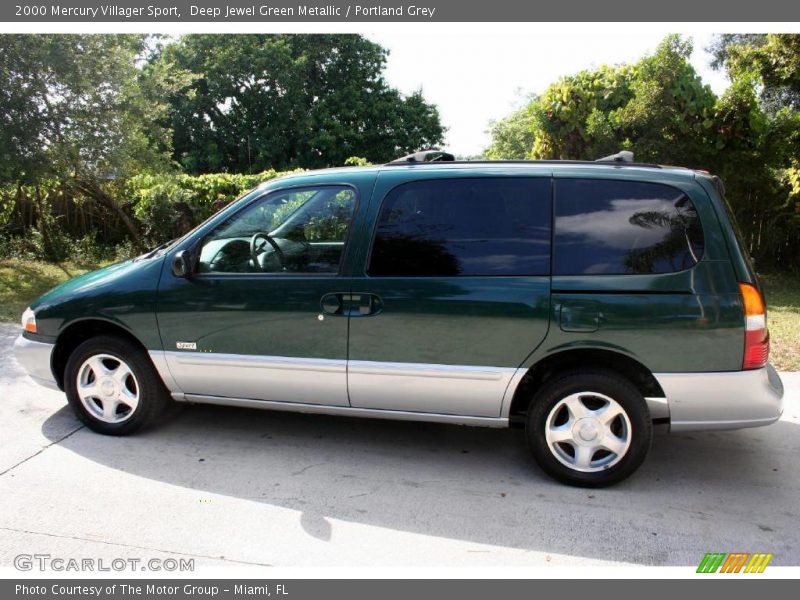 Deep Jewel Green Metallic / Portland Grey 2000 Mercury Villager Sport