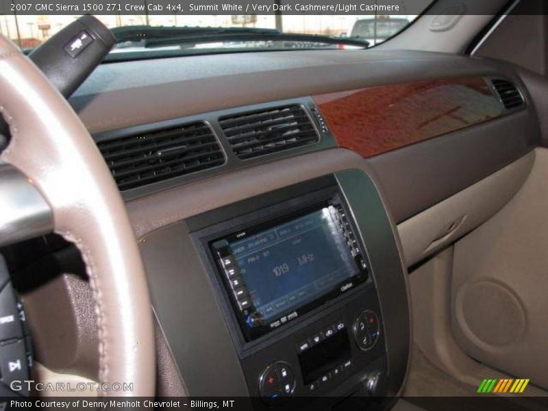 Summit White / Very Dark Cashmere/Light Cashmere 2007 GMC Sierra 1500 Z71 Crew Cab 4x4