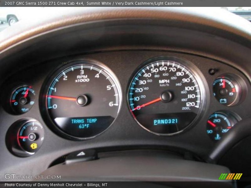 Summit White / Very Dark Cashmere/Light Cashmere 2007 GMC Sierra 1500 Z71 Crew Cab 4x4