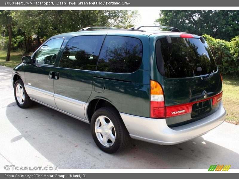 Deep Jewel Green Metallic / Portland Grey 2000 Mercury Villager Sport